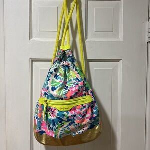 Lilly Pulitzer drawstring backpack